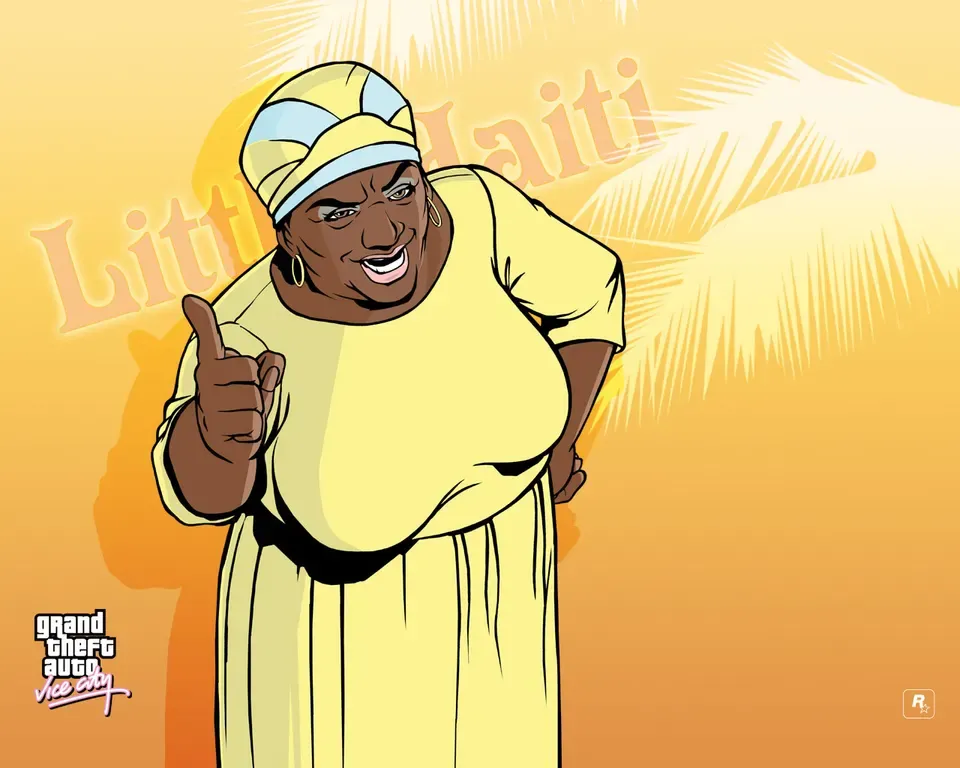 Auntie Poulet, official GTA Vice City wallpaper