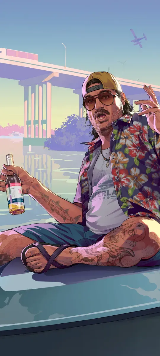 Cal Hampton, official GTA 6 iPhone wallpaper