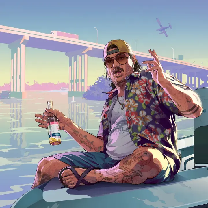 Cal Hampton, official GTA 6 iPad and tablet wallpaper
