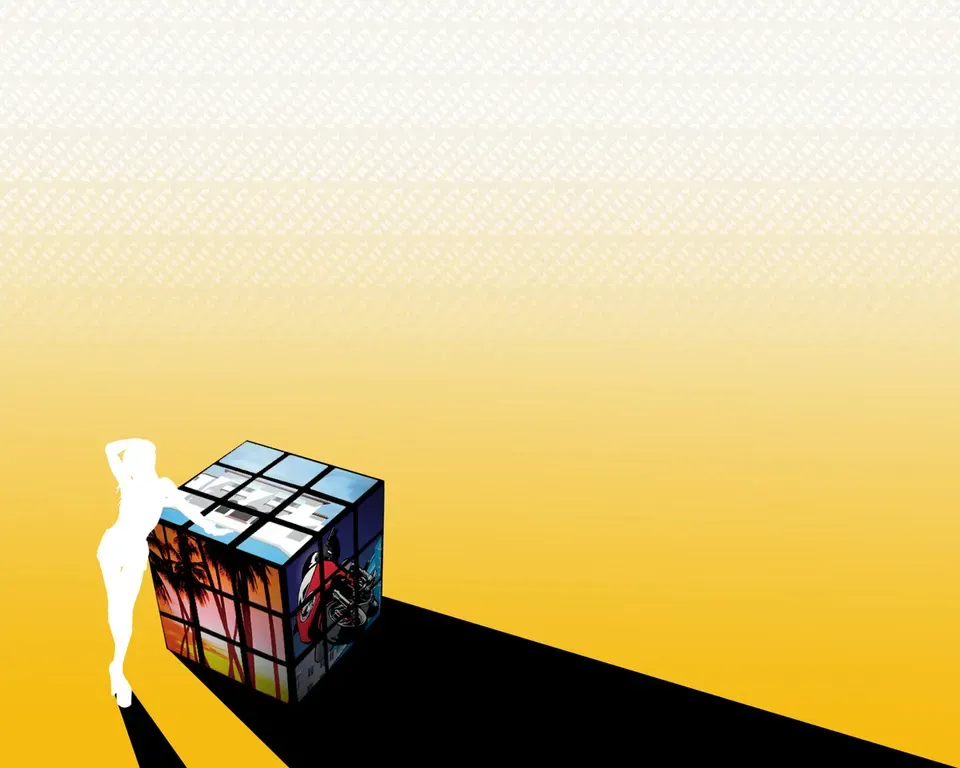 Cube (remix), official GTA Vice City wallpaper