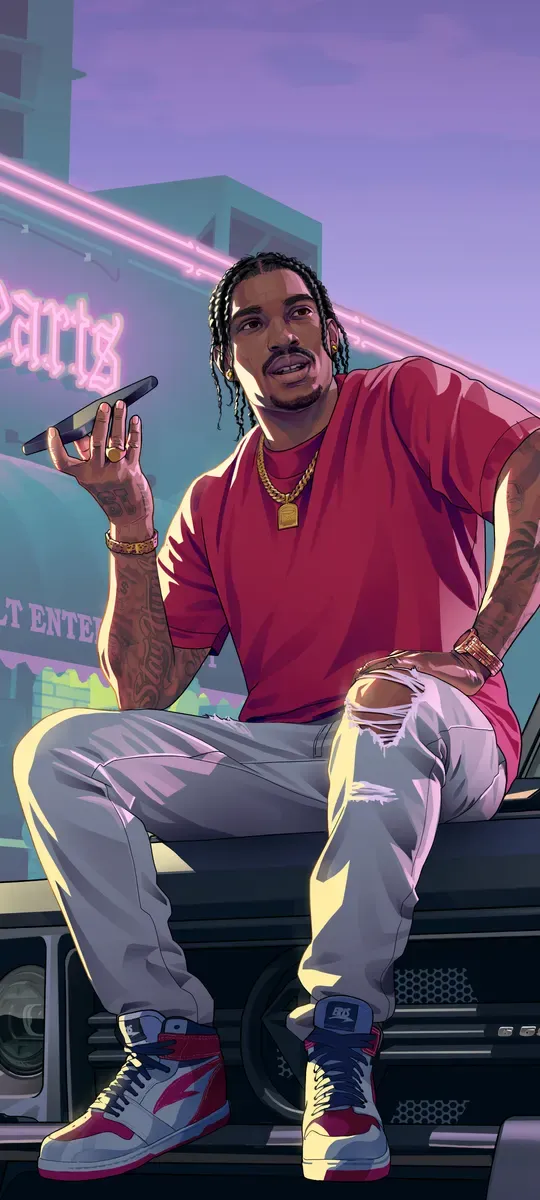 Dre'Quan Priest, official GTA 6 iPhone wallpaper