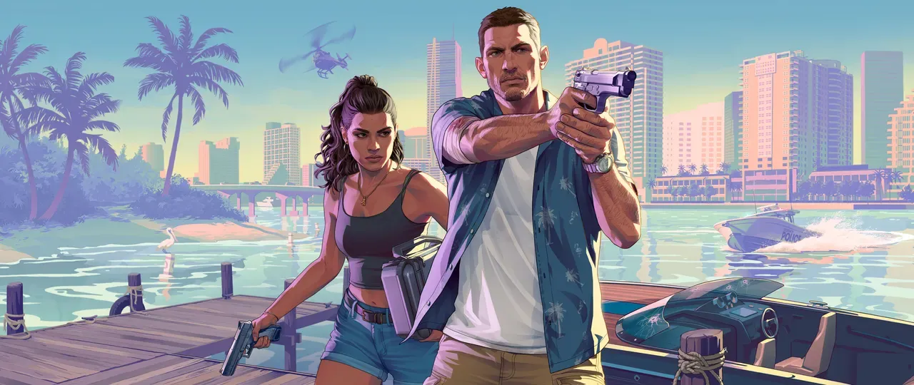 Jason and Lucia 02, official GTA 6 Ultrawide wallpaper