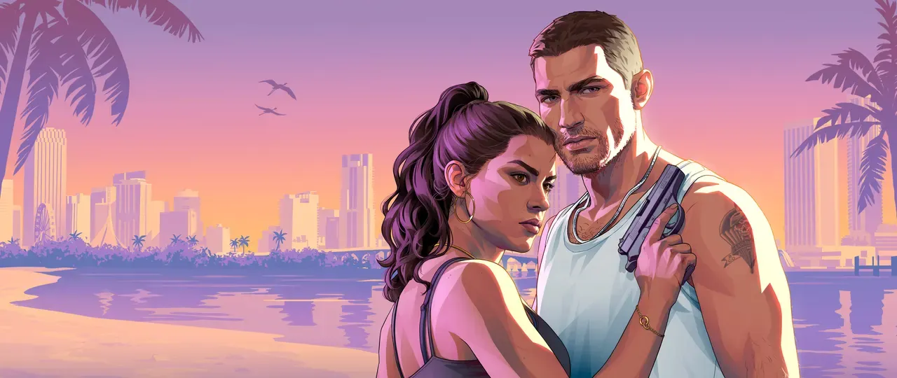 Jason and Lucia Beach, official GTA 6 Ultrawide wallpaper