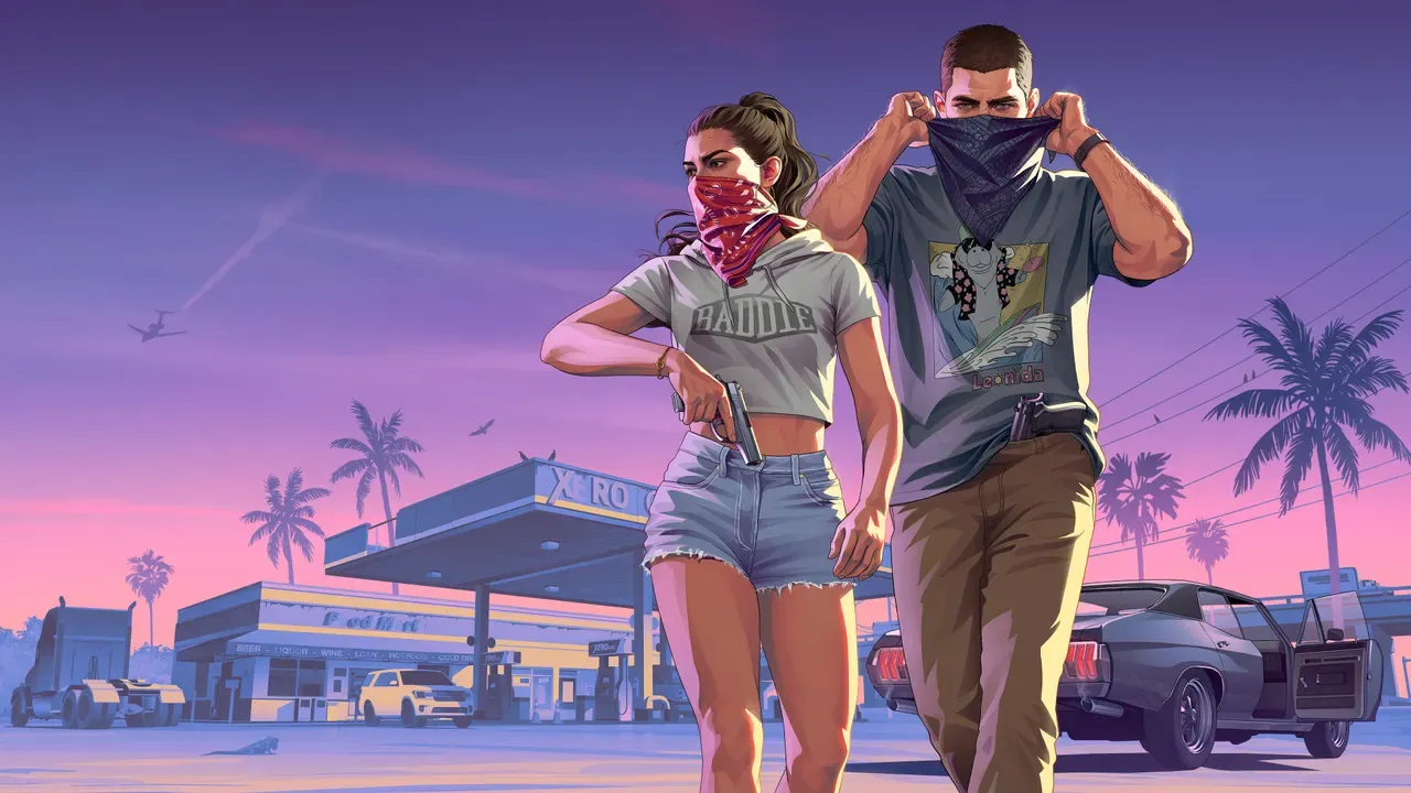 Jason and Lucia Robbery official GTA 6 wallpaper