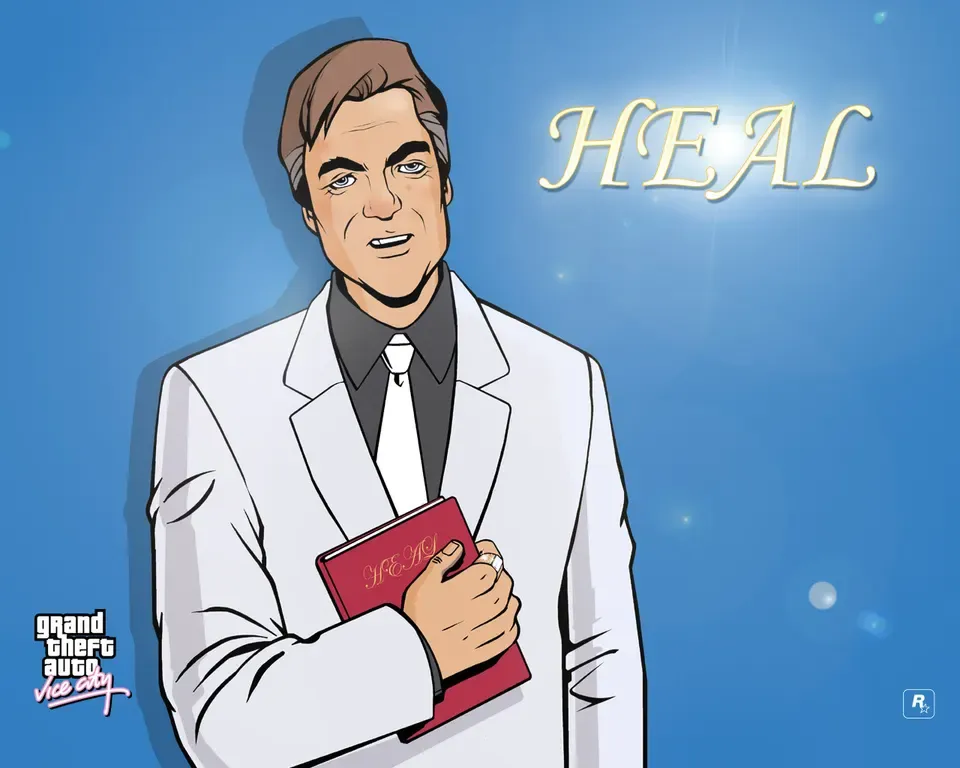 Pastor Richards, official GTA Vice City wallpaper