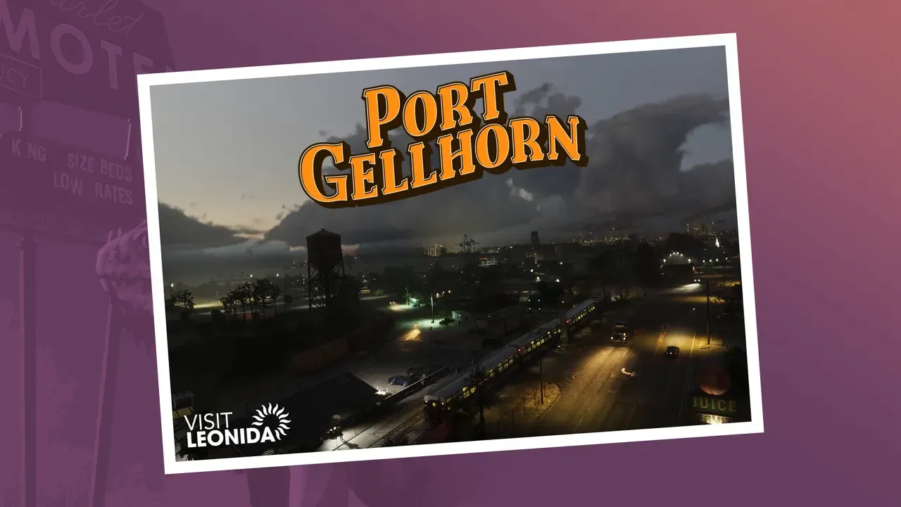 Port Gellhorn Postcard official GTA 6 wallpaper