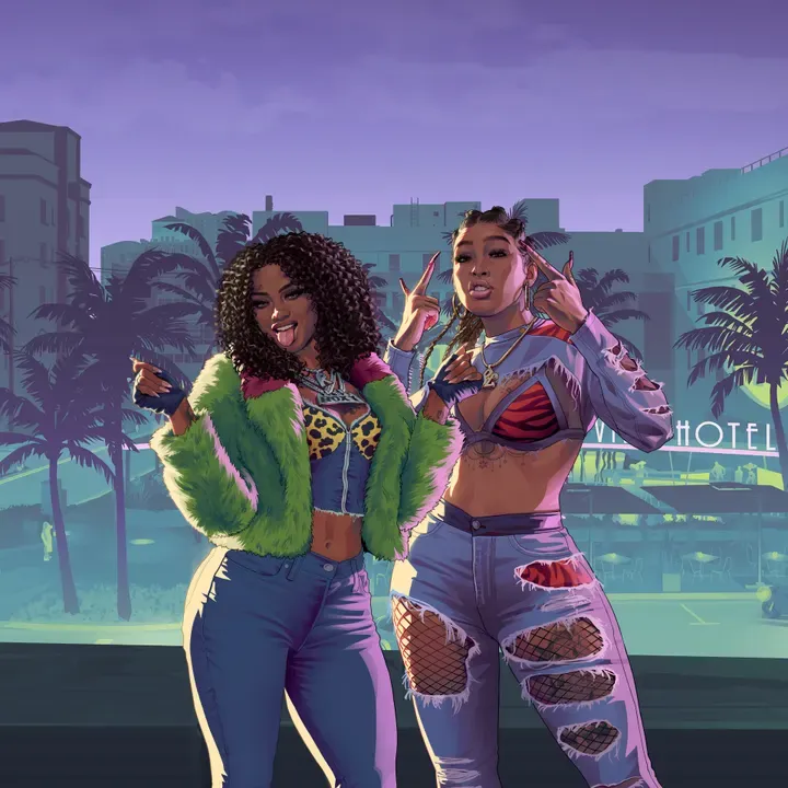 Real Dimez, official GTA 6 iPad and tablet wallpaper