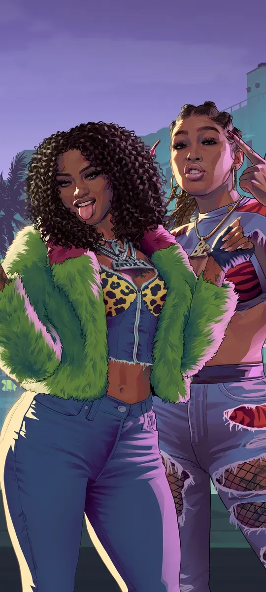 Real Dimez, official GTA 6 iPhone wallpaper