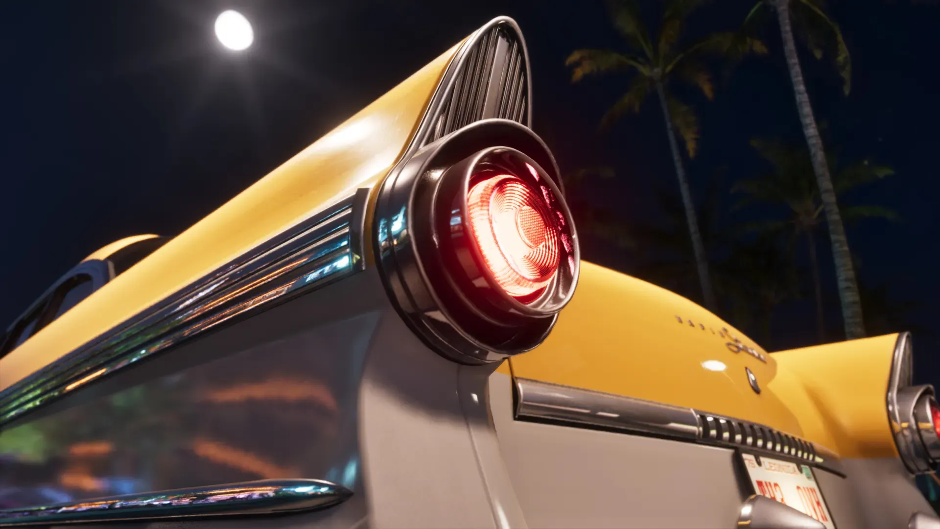 Close up of the taillights on the '55 Vapid Stanier.